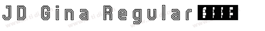 JD Gina Regular字体转换